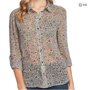 Vince Camuto Multicolor Floral Blouse